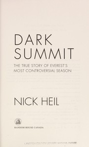 Cover of Dark summit by Nick Heil