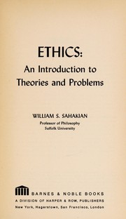 Cover of Ethics by William S. Sahakian