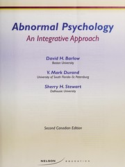 Front cover of Abnormal psychology by David H. Barlow