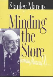 Cover of Minding the store by Stanley Marcus