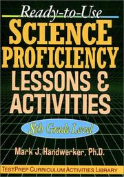 Front cover of Ready-to-use science proficiency lessons & activities, 8th-grade level by Mark J. Handwerker