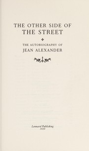 Front cover of The other side of the street by Jean Alexander