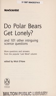 Front cover of Do polar bears get lonely? by Mick O'Hare