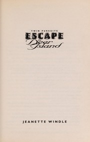Front cover of Escape to Deer Island by Jeanette Windle