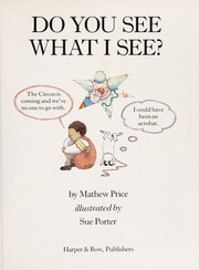 Front cover of Do you see what I see? by Mathew Price