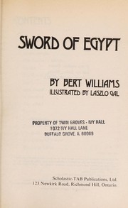 Cover of Sword of Egypt by Bert Williams