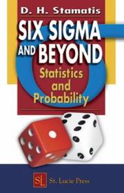 Cover of Six Sigma and Beyond by D. H. Stamatis