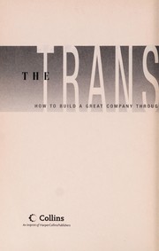 Cover of The transparent leader by Herb Baum