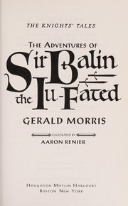 Front cover of The adventures of Sir Balin the Ill-fated by Gerald Morris