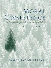 Front cover of Moral competence by James Jakób Liszka