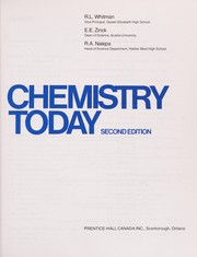 Front cover of Chemistry Today by Ronald L. Whitman