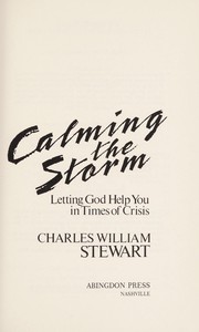 Cover of Calming the storm by Charles William Stewart