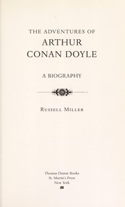 Front cover of The adventures of Arthur Conan Doyle by Russell Miller