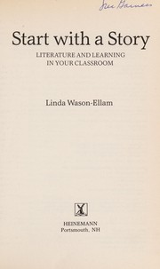 Front cover of Start with a story by Linda Wason-Ellam