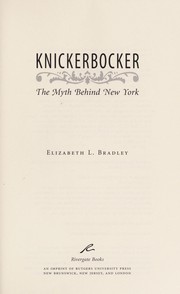 Cover of Knickerbocker by Elizabeth L. Bradley