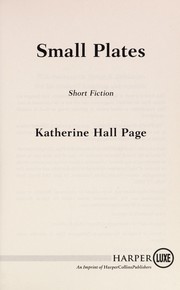 Cover of Small plates by Katherine Hall Page