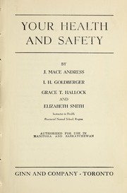 Front cover of Your health and safety by J. Mace Andress