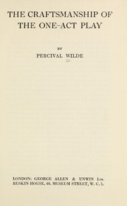 Cover of The craftsmanship of the one-act play by Percival Wilde
