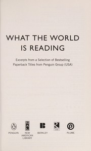 Front cover of What the world is reading by Sophie Hannah
