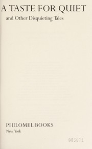 Front cover of A taste for quiet and other disquieting tales by Judith Gorog