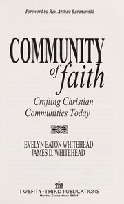 Cover of Community of Faith by Evelyn Eaton Whitehead