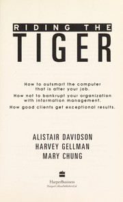 Front cover of Riding the tiger by Alistair F. F. Davidson