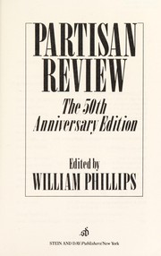 Cover of Partisan review by Phillips, William