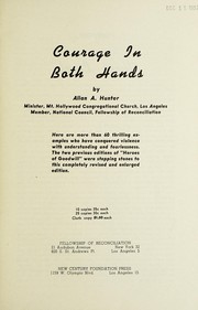 Cover of Courage in both hands by Allan A. Hunter