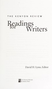Cover of Readings for writers by David H. Lynn