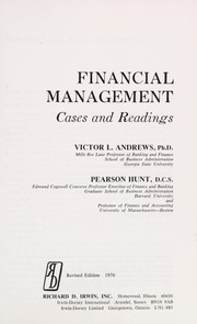 Cover of Financial management by Victor L. Andrews