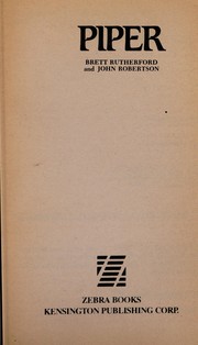 Cover of Piper by Brett Rutherford