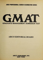 Front cover of Gmat, Graduate Management Admission Test by Arco Publishing.