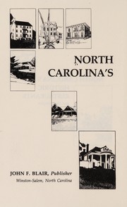 Cover of North Carolina's historic restaurants and their recipes by Dawn O'Brien