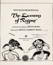 Front cover of The demons of Rajpur by Betsy Bang