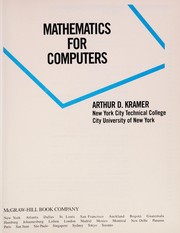 Cover of Mathematics for computers by Arthur D. Kramer