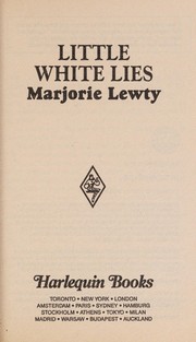 Front cover of Little White Lies by Marjorie Lewty