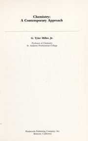 Front cover of Chemistry, a contemporary approach by G. Tyler Miller