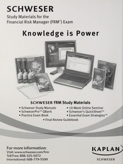Front cover of Schweser practice exams by Institute of Chartered Financial Analysts