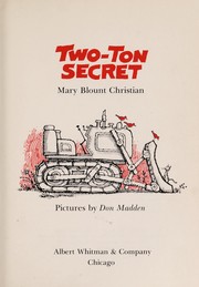 Cover of Two-ton secret by Mary Blount Christian