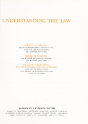 Cover of Understanding the law by W. Steven Talos