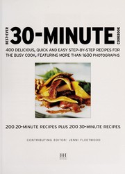 Front cover of Best-ever 30 minute cookbook by Jenni Fleetwood