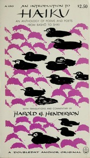 Cover of An introduction to haiku by Harold Gould Henderson