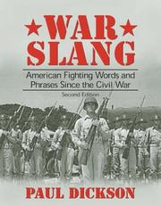 Cover of War slang by Paul Dickson