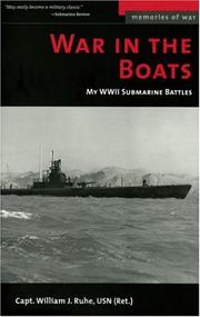 Front cover of War in the Boats by William J. Ruhe