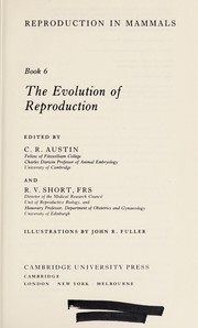 Front cover of The Evolution of reproduction by C. R. Austin