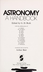 Cover of Astronomy by Günter Dietmar Roth