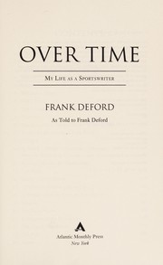 Cover of Over time by Frank Deford