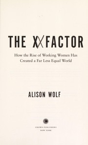 Cover of The XX factor by Alison Wolf