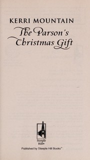 Front cover of The Parson's Christmas Gift by Kerri Mountain