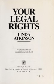 Front cover of Your legal rights by Linda Atkinson